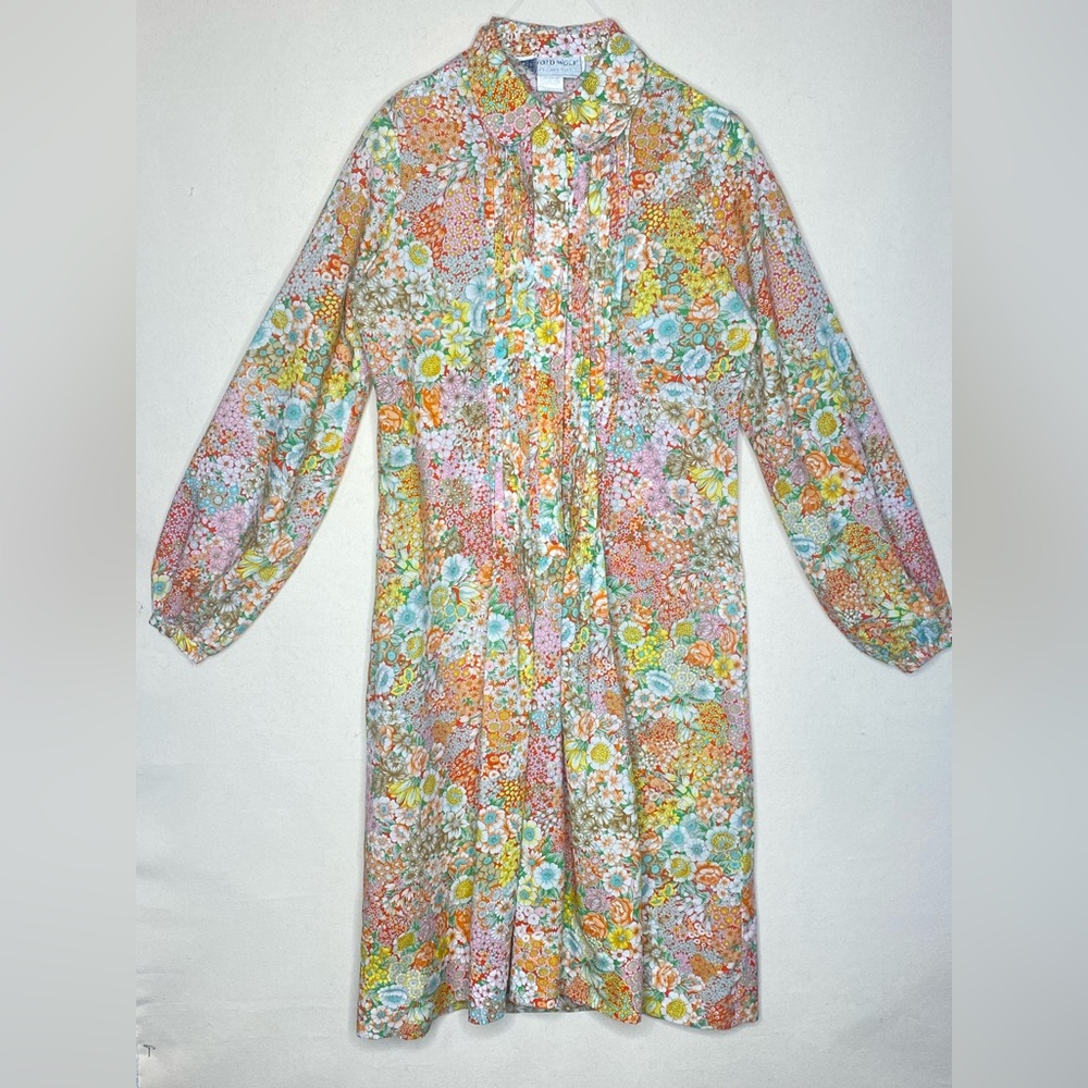 60’s floral print vintage dress